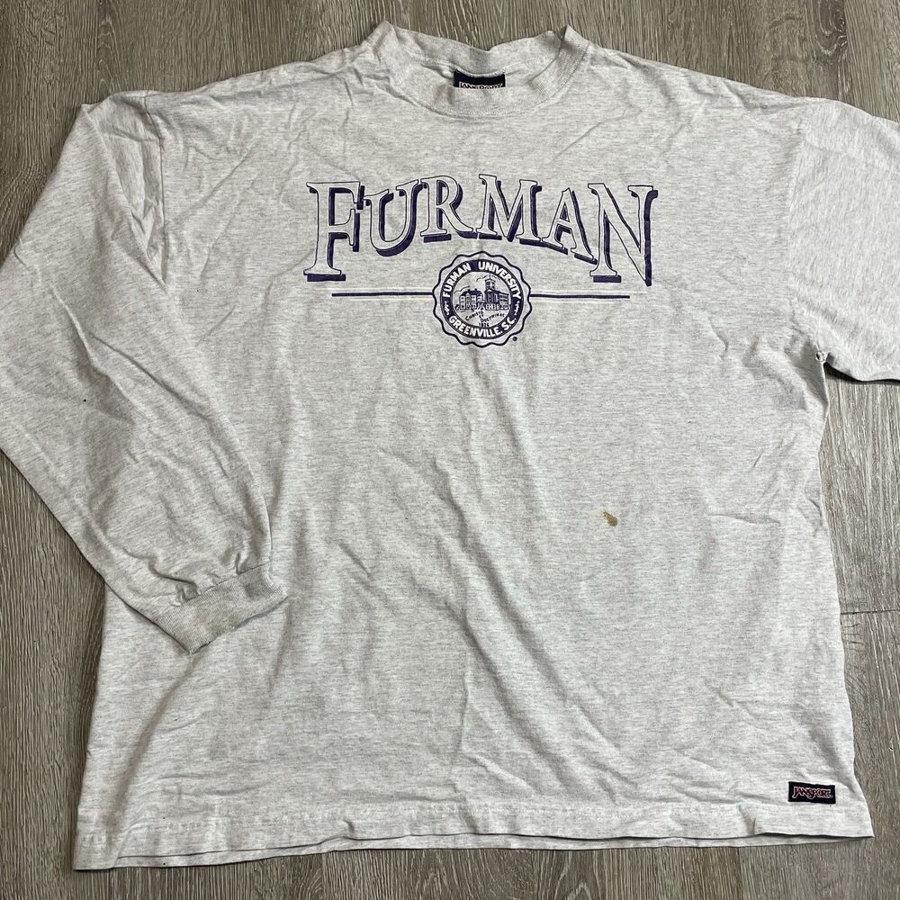 Vintage Furman University Greenville South Carolina JanSport T Shirt XXL